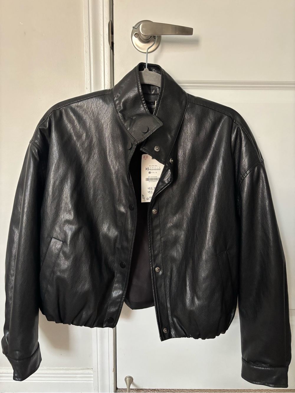 Zara faux leather jacket